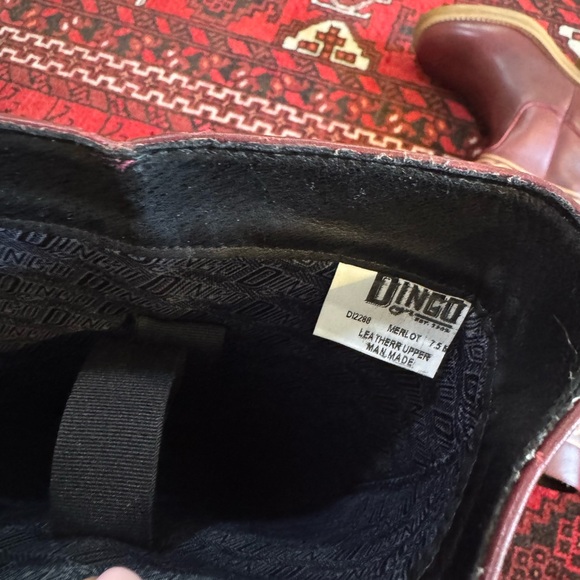 Dingo Avalon Merlot Leather Boots NEW - Picture 3 of 4